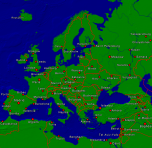 Europe (Type 1) Towns + Borders 2000x1944